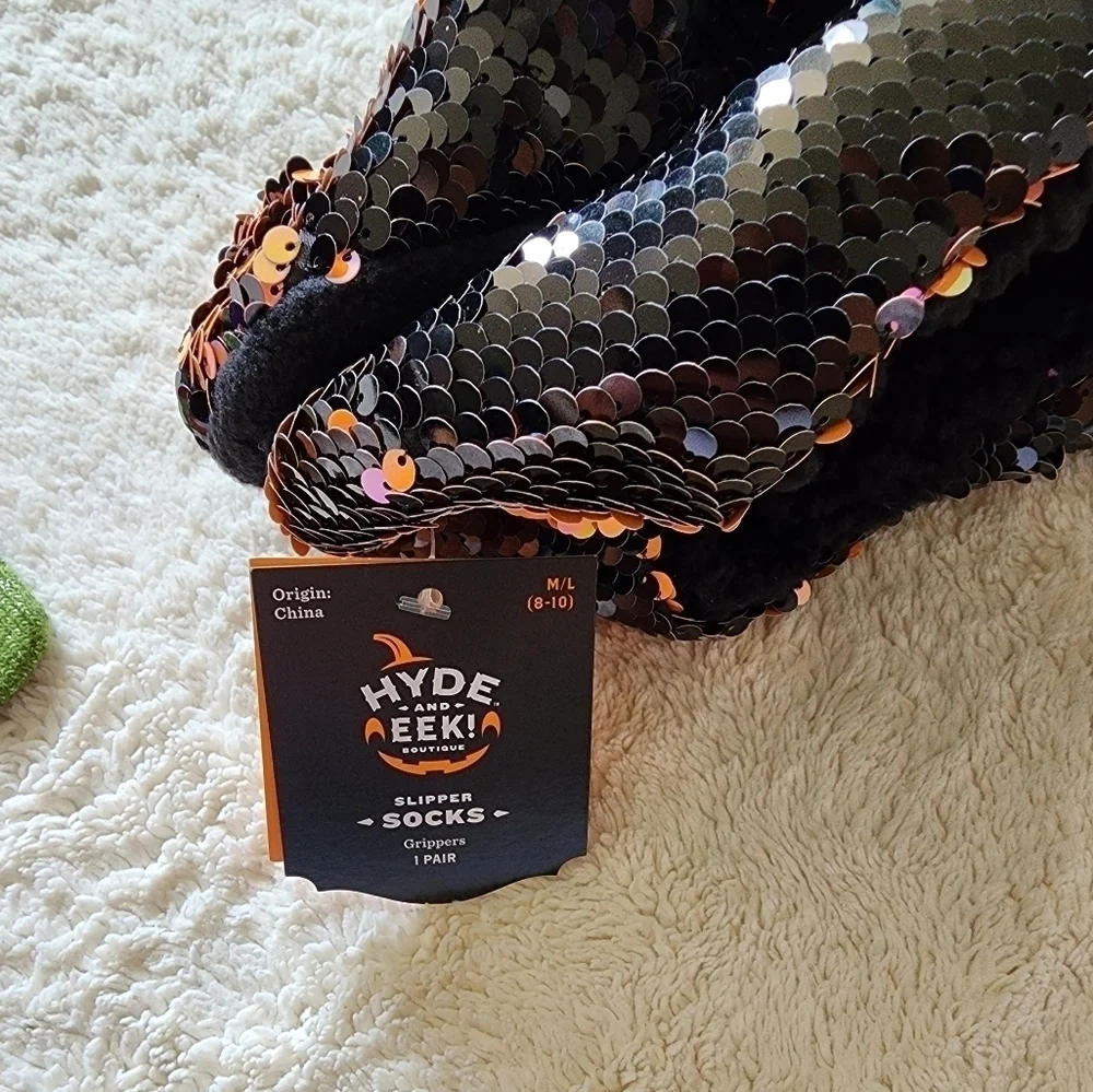 New women's one size Halloween socks/ slipper socks